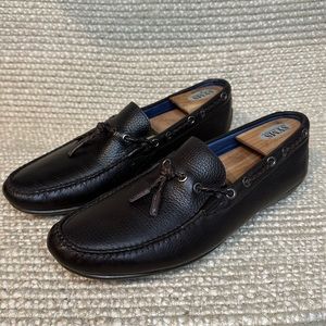 Peter Millar LoafersSize 9.5 Brown Leather Tassel Slip On Shoes